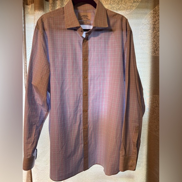 Charles Tyrwhitt Other - Charles Tyrwhitt Men's Blue /LavenderSlim Fit Long Sleeve Dress Shirt Size 18/37